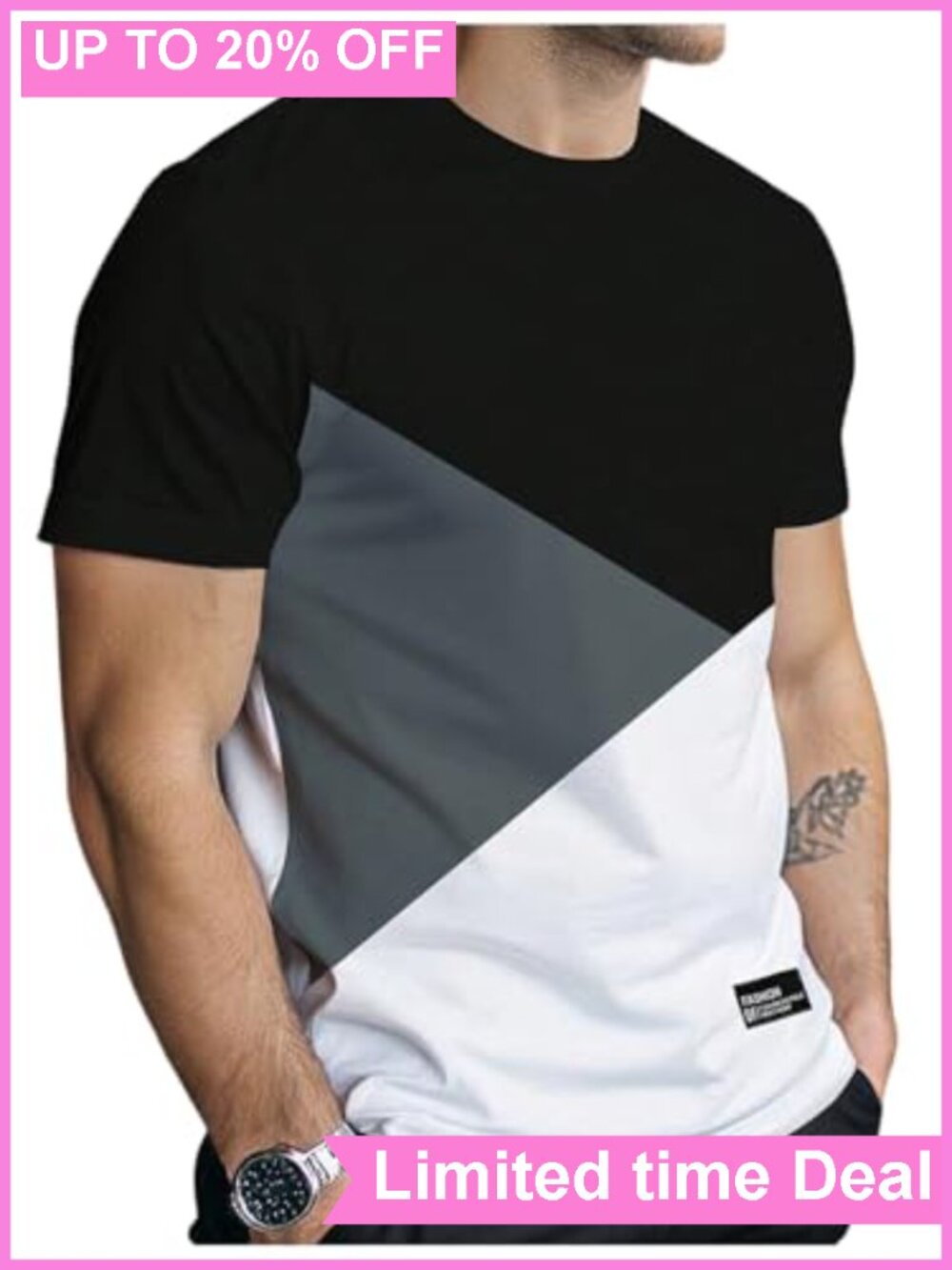 Men's Graphic Tee Short Sleeve Crew Neck Casual T-Shirt